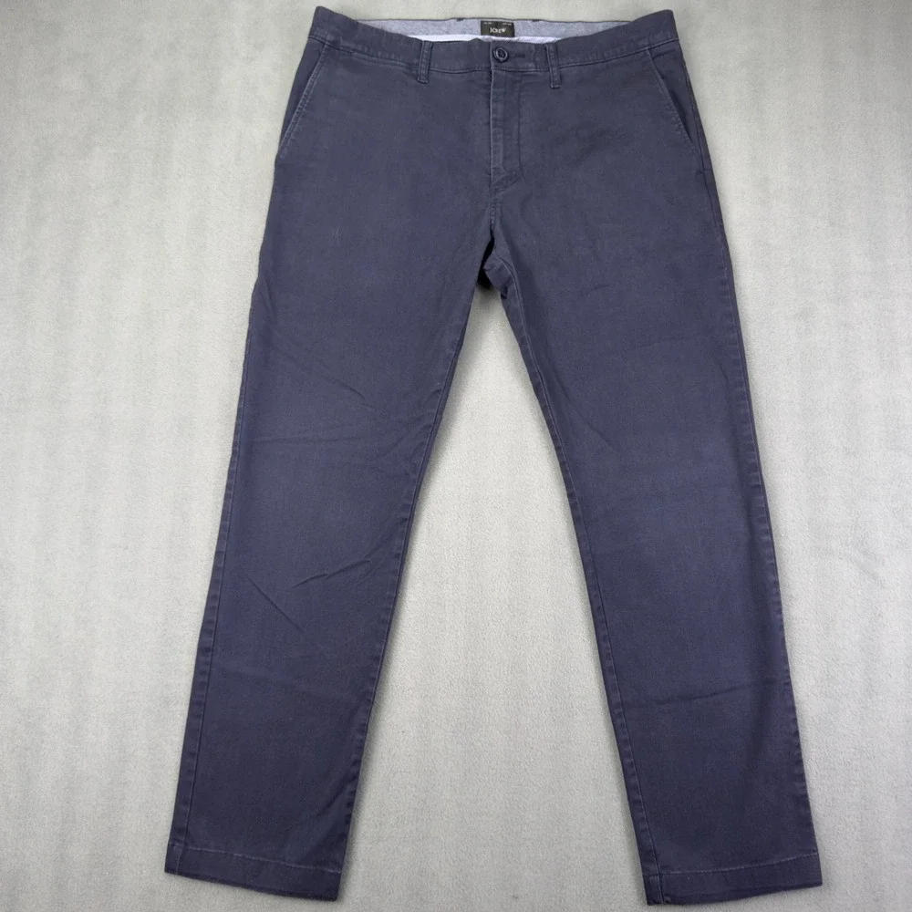 J.Crew 484 Slim Fit Navy Blue Chino Pants Mens 31x27 Casual Trousers